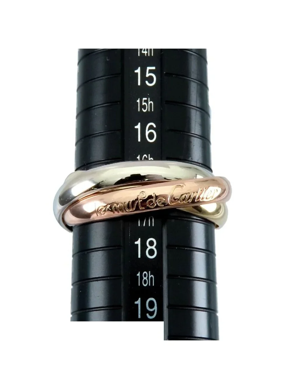 Cartier Trinity Ring Three Color Gold MM Classic